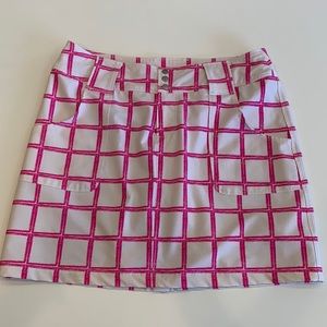 Jofit Athletic Skirt with shorts underneath, White & Pink Skort, 6